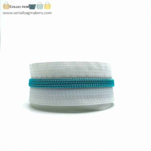 Serial Bagmakers #5 Zip by the Yard 3 Metres - White Tape Multiple Coil Options - Image 10