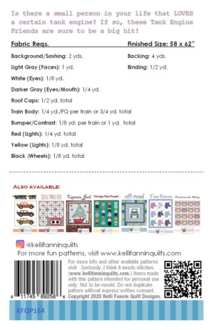 Tank Engine Friends Quilt Pattern - Image 2