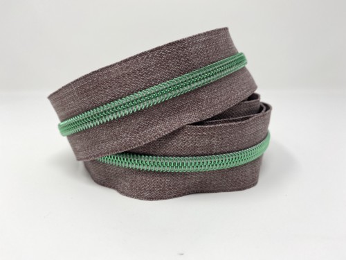 Serial Bagmakers #5 Zip by the Yard 3 Metres - Grey Denim Tape Multiple Coil Options - Image 12