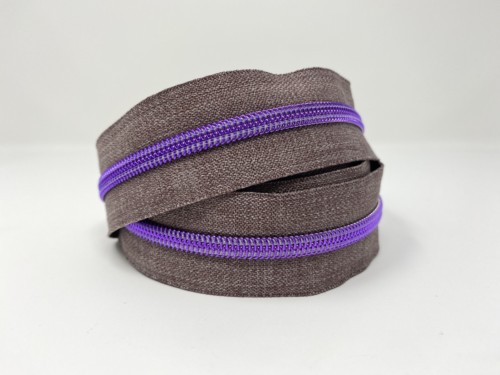 Serial Bagmakers #5 Zip by the Yard 3 Metres - Grey Denim Tape Multiple Coil Options - Image 10