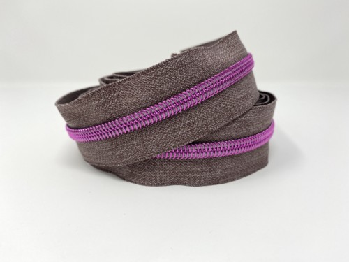 Serial Bagmakers #5 Zip by the Yard 3 Metres - Grey Denim Tape Multiple Coil Options - Image 13