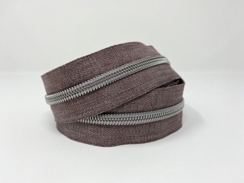 Serial Bagmakers #5 Zip by the Yard 3 Metres - Grey Denim Tape Multiple Coil Options - Image 6