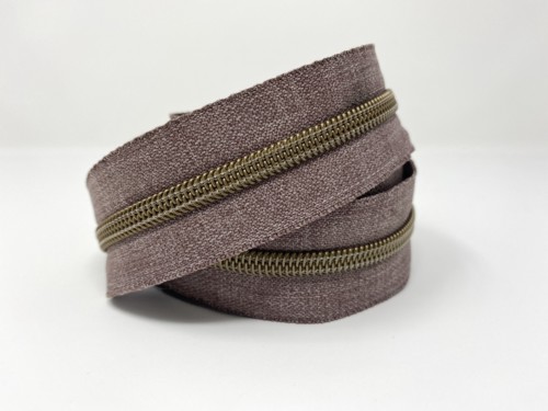 Serial Bagmakers #5 Zip by the Yard 3 Metres - Grey Denim Tape Multiple Coil Options