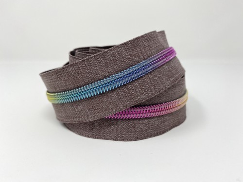 Serial Bagmakers #5 Zip by the Yard 3 Metres - Grey Denim Tape Multiple Coil Options - Image 14