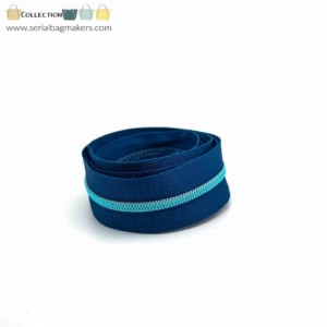 Serial Bagmakers #3 Zip by the Yard 3 Metres Stormy Blue Tape Multiple Coil Options - Image 5