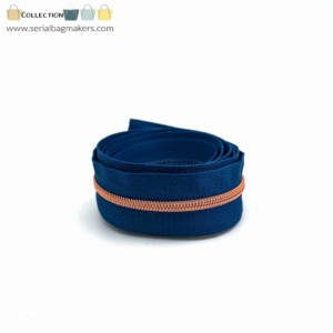 Serial Bagmakers #3 Zip by the Yard 3 Metres Stormy Blue Tape Multiple Coil Options - Image 3