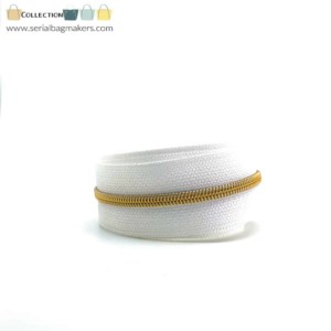 Serial Bagmakers #3 Zip by the Yard 3 Metres White Tape Multiple Coil Options - Image 16