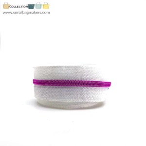 Serial Bagmakers #3 Zip by the Yard 3 Metres White Tape Multiple Coil Options - Image 6