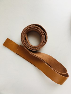 Sew Hungry Hippie Sewable Leather Straps 1.25in Light Brown - Image 3
