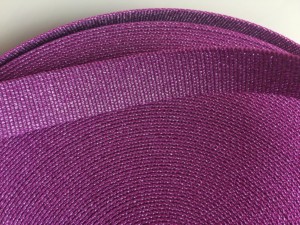 Sew Hungry Hippie Glitter Webbing Hot Pink - Image 2