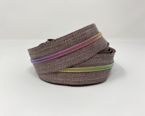 Serial Bagmakers #3 Zip by the Yard 3 Metres - Grey Denim Tape Multiple Coil Options - Image 13