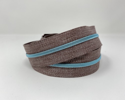 Serial Bagmakers #3 Zip by the Yard 3 Metres - Grey Denim Tape Multiple Coil Options - Image 12