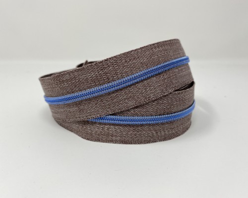 Serial Bagmakers #3 Zip by the Yard 3 Metres - Grey Denim Tape Multiple Coil Options - Image 11