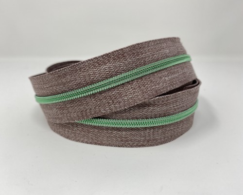Serial Bagmakers #3 Zip by the Yard 3 Metres - Grey Denim Tape Multiple Coil Options - Image 9