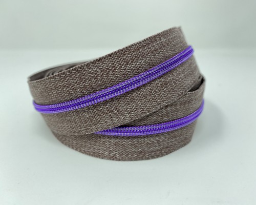 Serial Bagmakers #3 Zip by the Yard 3 Metres - Grey Denim Tape Multiple Coil Options - Image 7