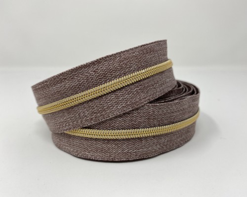 Serial Bagmakers #3 Zip by the Yard 3 Metres - Grey Denim Tape Multiple Coil Options - Image 6