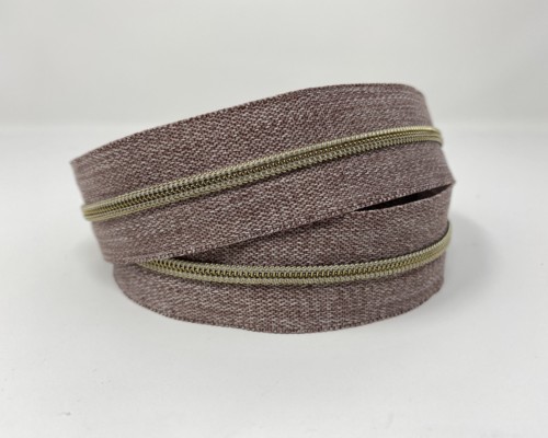 Serial Bagmakers #3 Zip by the Yard 3 Metres - Grey Denim Tape Multiple Coil Options - Image 4