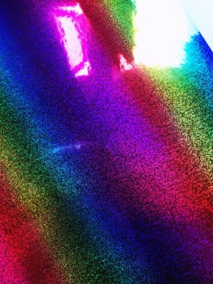Sew Hungry Hippie Vinyl Stardust Rainbow 18" x 54" - Image 2