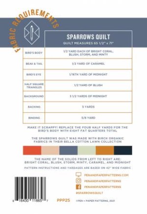 Sparrows Quilt Pattern - Image 2