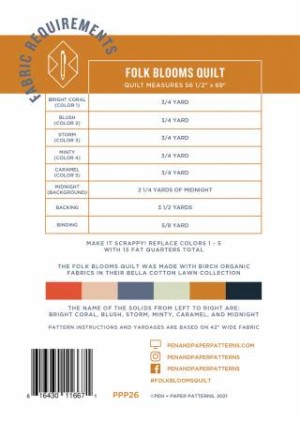 Folk Blooms Quilt Pattern - Image 2
