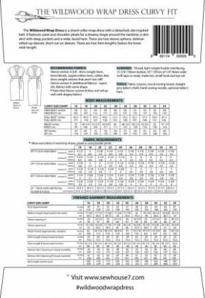 The Wildwood Wrap Dress - Curvy Pattern, Sizes 16 - 34 - Image 2
