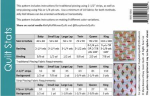 Jelly Roll Waves Quilt Pattern - Image 2