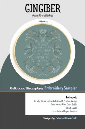 GGB051 Walk In An Atmosphere Embroidery Sampler - Image 1