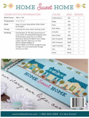Home Sweet Home Cross Stitch Pattern - Image 2