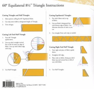 60 Degree Equilateral 8-1/2 Inch Triangle Ruler - Image 2