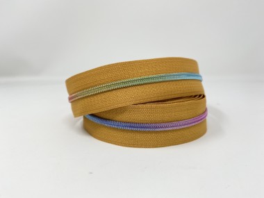 Serial Bagmakers #3 Zip by the Yard 3 Metres - Pumpkin Tape Multiple Coil Options - Image 3