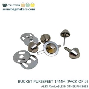Serial Bagmakers 14mm (1/2") Bucket Purse Feet - Pack of 5 - Image 6