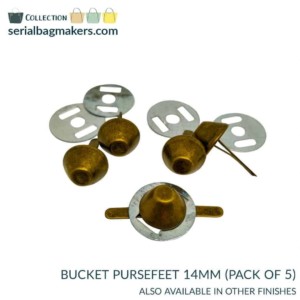 Serial Bagmakers 14mm (1/2") Bucket Purse Feet - Pack of 5 - Image 5