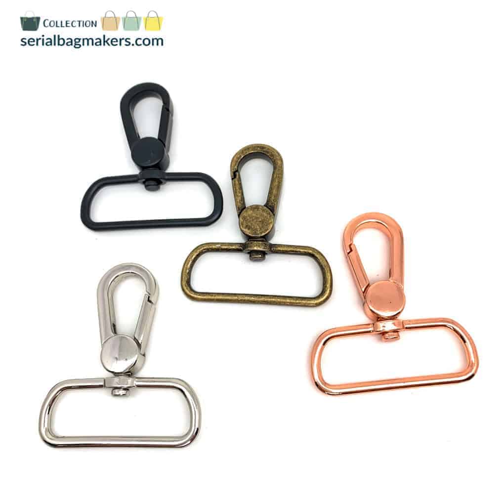 swivel-38-allcolours Serial Bagmakers Swivel Snap Hook - 1-1/2" (38mm) - Pkg of 2 - Image 1