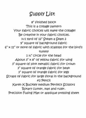 Whatevers! #35 Queen Birdie Collage Pattern by Laura Heine - Image 2