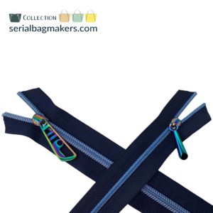 Serial Bagmakers #3 Zip by the Yard 3 Metres - Navy Tape - Image 9