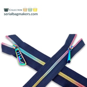 Serial Bagmakers #3 Zip by the Yard 3 Metres - Navy Tape - Image 7