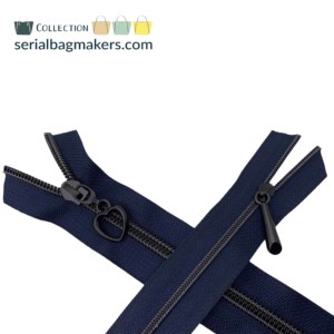 Serial Bagmakers #3 Zip by the Yard 3 Metres - Navy Tape - Image 10