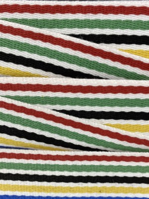 Polyester Multi Thin Stripes Webbing 38MM - Image 2
