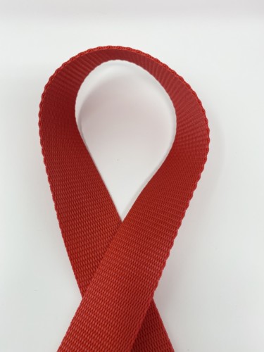 Polypropylene Woven 30MM Webbing - Red