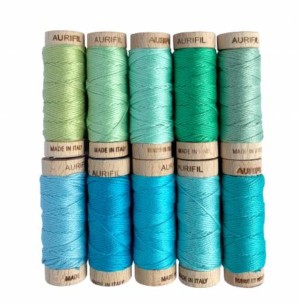 Seaside Blues Aurifloss Cotton Thread Set - Image 2