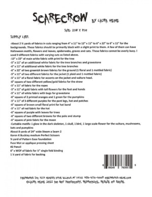 Scarecrow Collage Quilt Pattern - Image 2