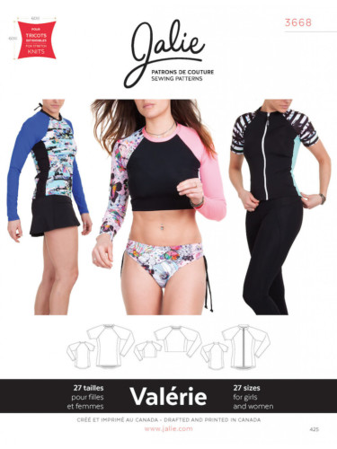 Valerie Swim Shirts and Rashguards Pattern