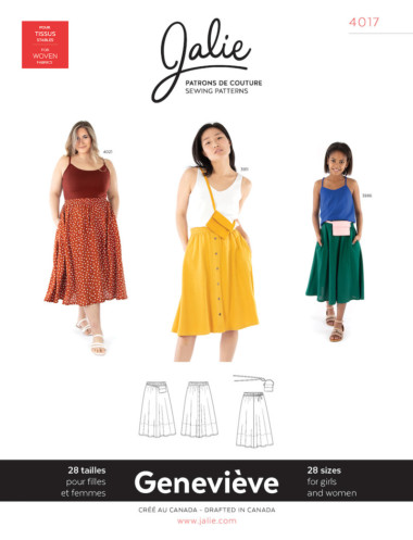 Genevieve Pull on Gathered Skirt Pattern