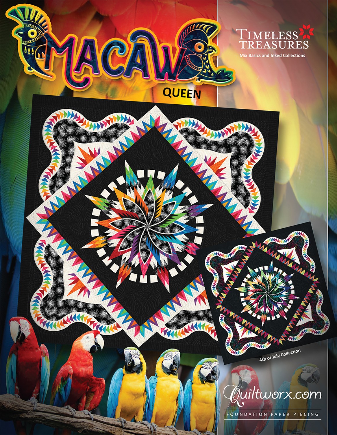 JNQ00268P18 macaw queen Macaw Queen Pattern - Image 1
