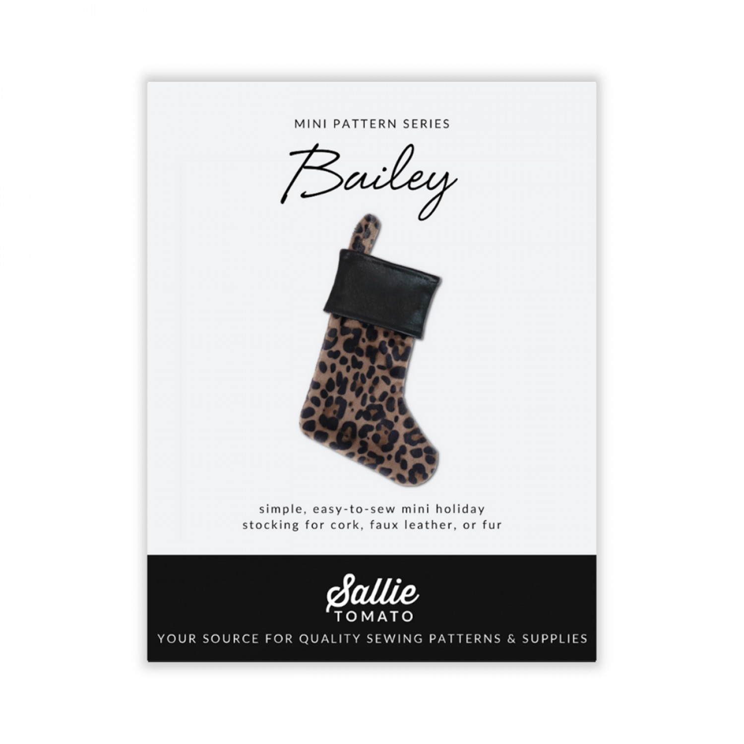 LST186 bailey Bailey Christmas Stocking Pattern - Image 1