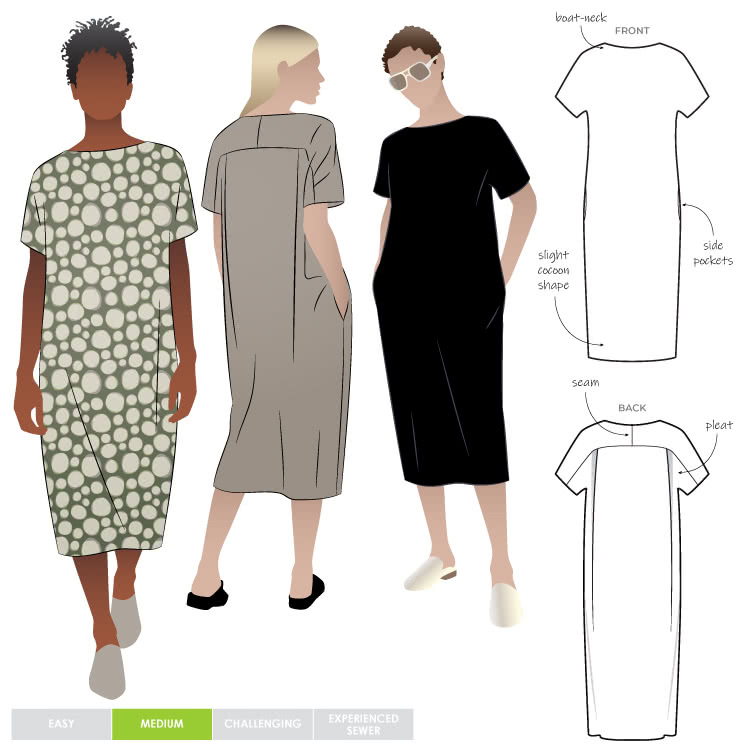 STAP074_1-700px Melba Dress Pattern size 4-16 - Image 1