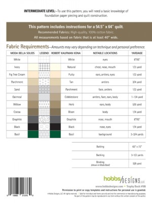 Trophy Buck Quilt Pattern - Image 2