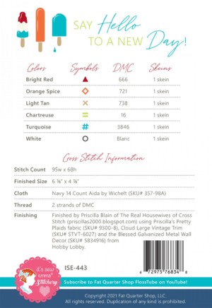 Hello Summer Cross Stitch Pattern - Image 2