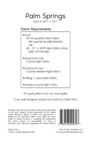 Palm Springs Quilt Pattern - Image 2