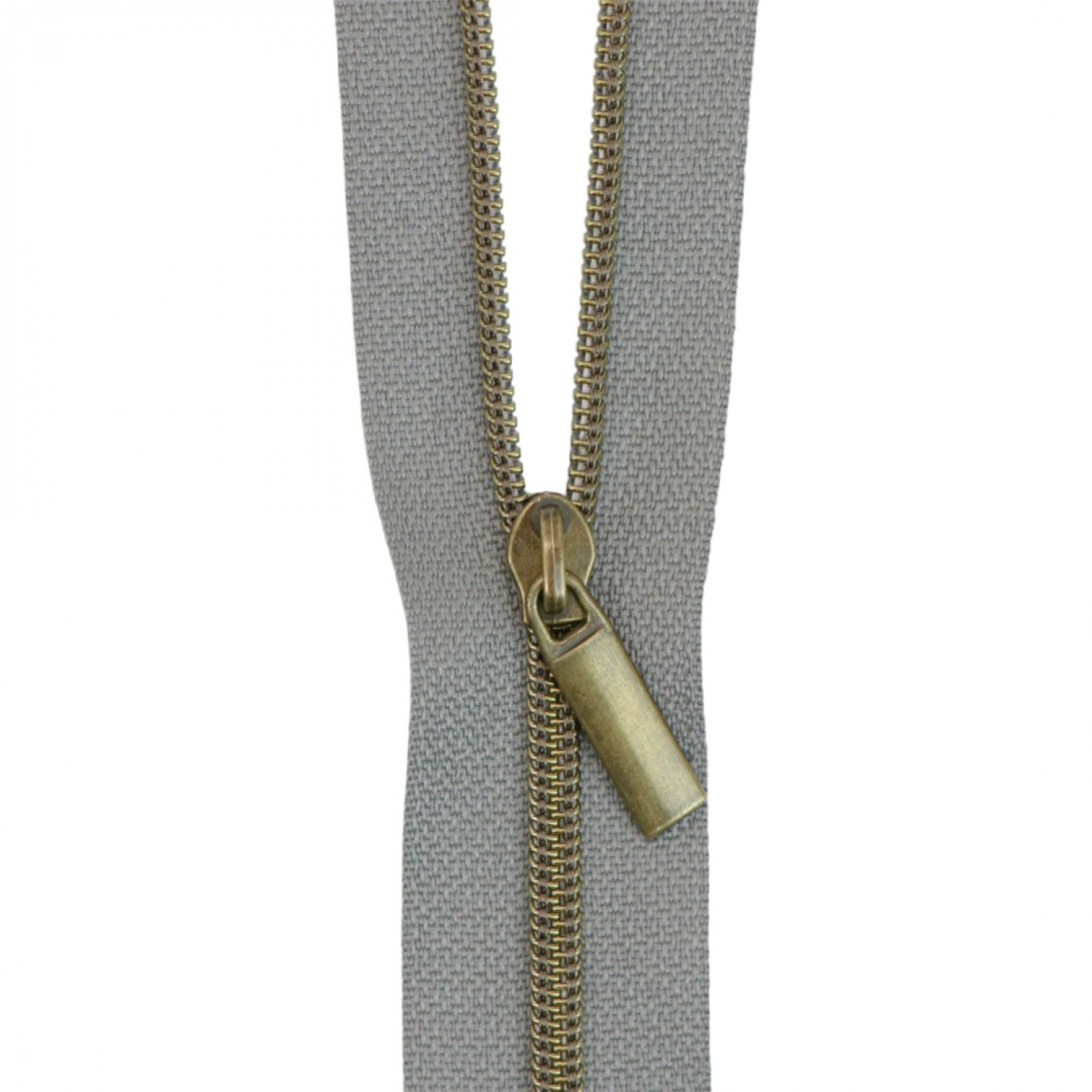 Metal-look Nylon Zippers by the Yard - 3 yards